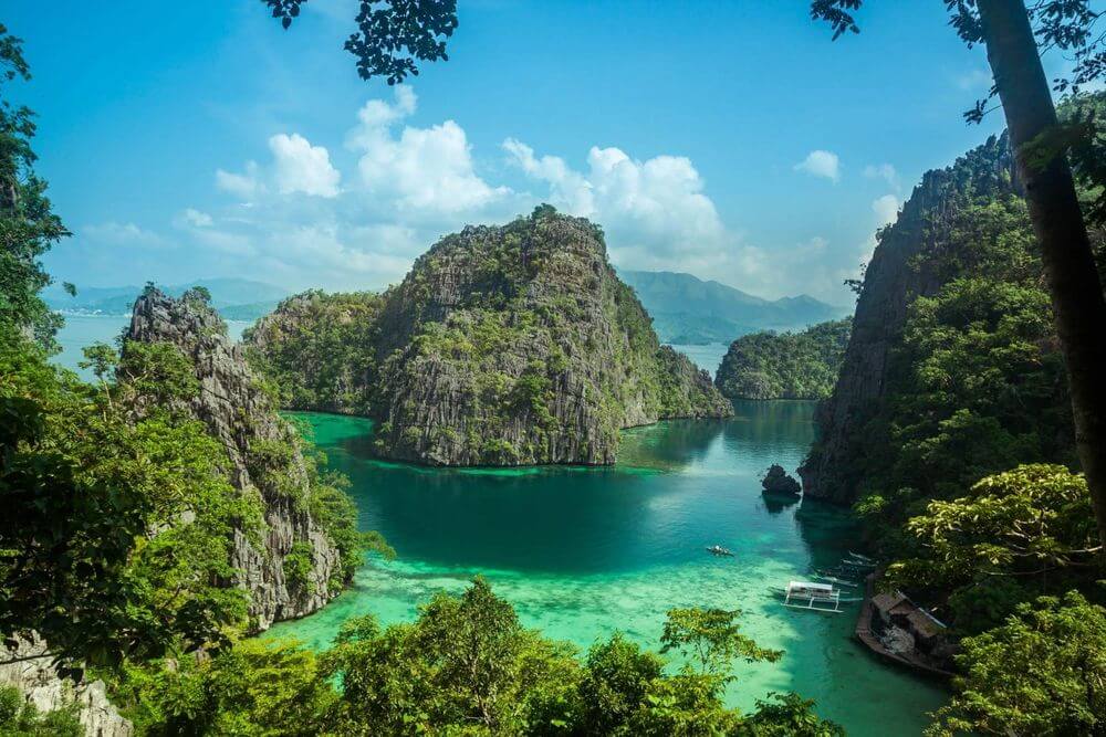 Breathtaking view of Coron, Palawan in the Philippines