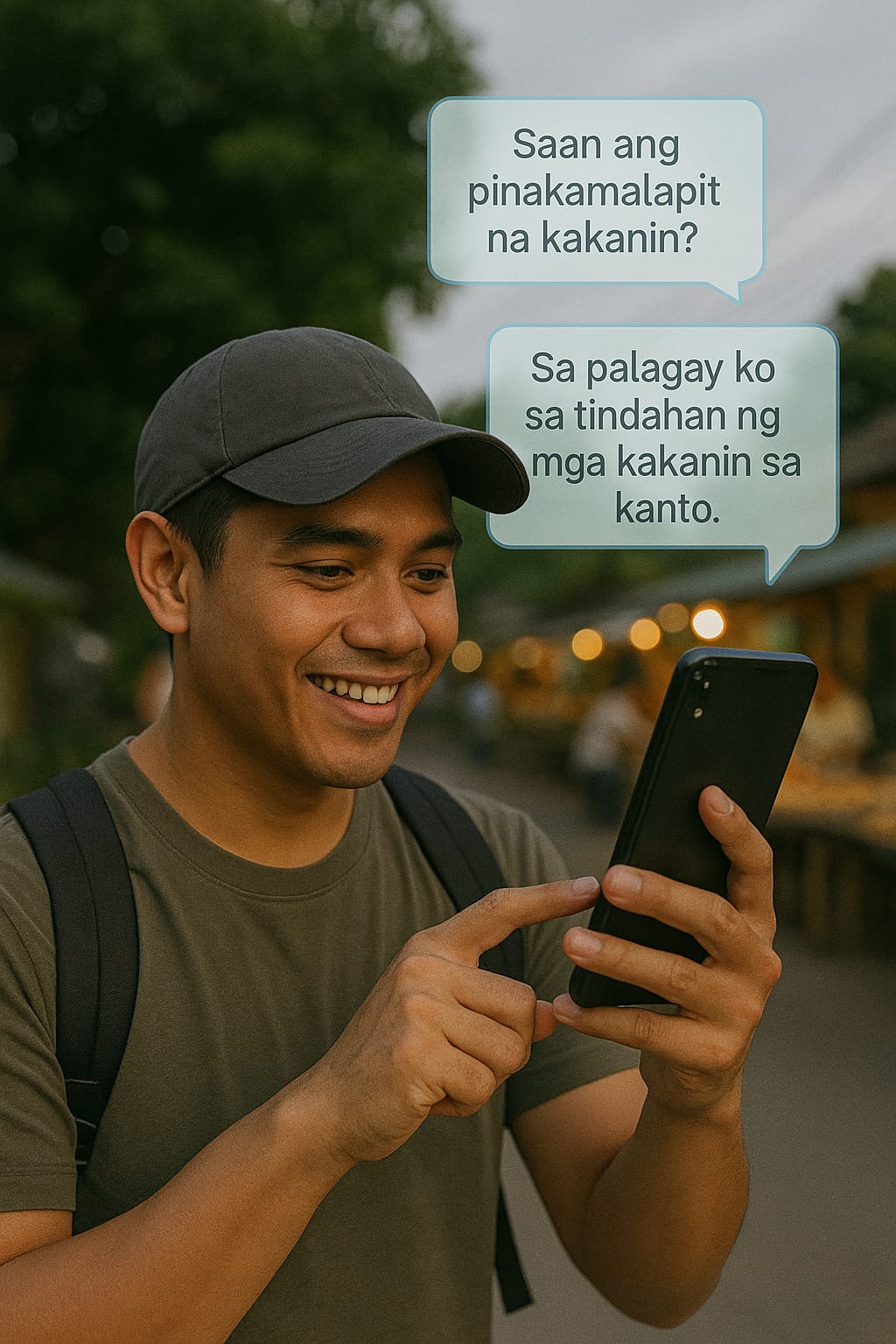 Text chat in Tagalog